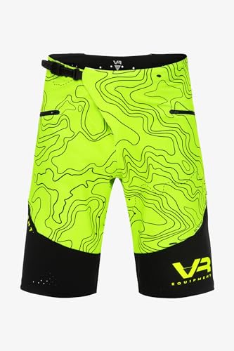 Valentino Rossi VR46 Pantaloni Performance Short MTB Topography,28,Giallo
