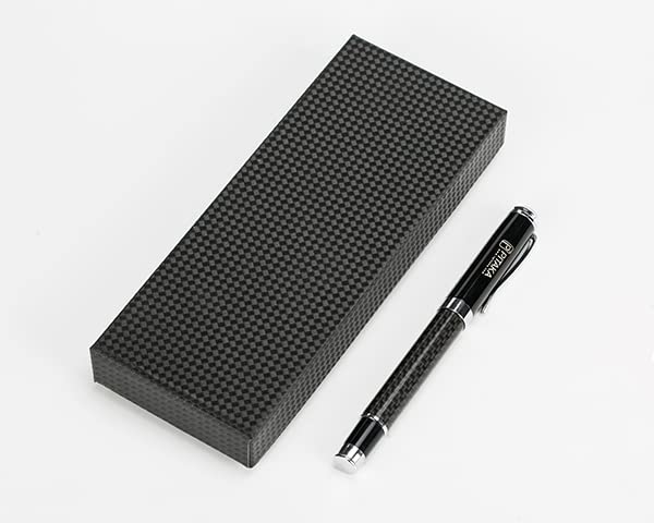 PITAKA Carbon Fibre Pen Ballpoint Pen with Gift Box Black