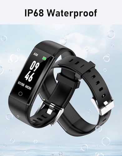 GRV Non-Bluetooth Pedometer Watch Fitness Watch(No App/No Phone Required) Simple Fitness Tracker with Step Tracker Calories Counter Sleep Monitor Distance Activity Tracker for Walking Running
