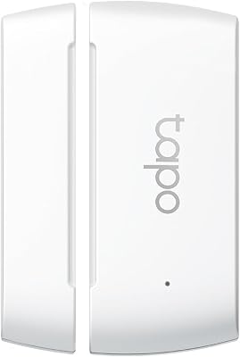 T110 Smart Kontakt Sensor für Fenster-/Türsicherung, Batterielebensdauer von mehr als 1 Jahr, Sofortige App-Benachrichtigung, Muss mit Tapo Hub verwendet Werden