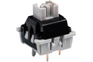 CORBOBO x LEOBOG Gray Wood V4 Switches, Pre-lubed Linear Swicthes for 5 Pins Hot Swappable Mechanical Keyboard (100PCS/Set)