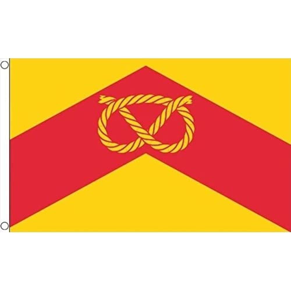 AZ FLAG - Staffordshire County Flag - 3x5 Ft - 100D Polyester County Of Staffs. - England Banner with Two Metal Grommets - Fade Resistant - Vivid Colors - 3' x 5' Feet - 150x90 Cm