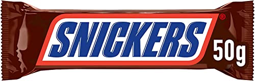SNICKERS BAR WITH CARAMEL AND ROASTED PEANUTS CHOCOLATE COVERED, 24 BARS X50G (1200G)