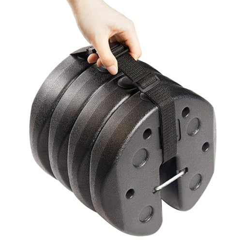 Photo 1 of (Only 2 of 4) ABCCANOPY Easy Canopy Weights with Lock Design for Wind Resistance, No Sliding, Stably Secure Tents, Canopies, and Umbrellas at Outdoor Events, 4Pack (27LB)