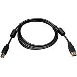 Tripp Lite USB 2.0 Hi-Speed A/B Cable with Ferrite Chokes (M/M) 6-ft. (U023-006), Black