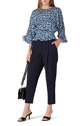 Derek Lam Collective Rent the Runway Pre-Loved Leopard Ruffle Hem Top, Multicol…