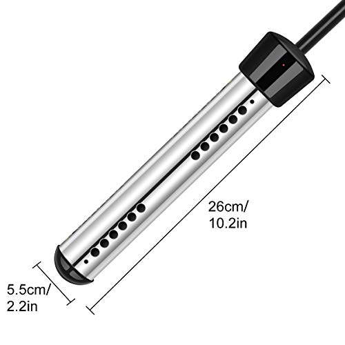 Immersion Electric Water Heater, Submersible Hot Water Warmer, Portable