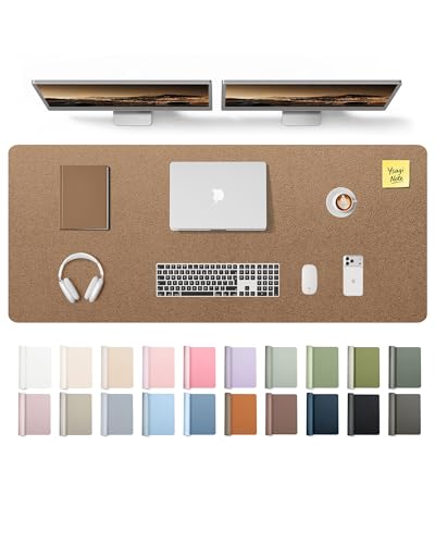 YSAGi Leather Desk Pad Protector 55" x
