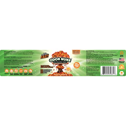 ODOR NUKE Bedside Toilet Deodorizer Tablets Human Urine Odor