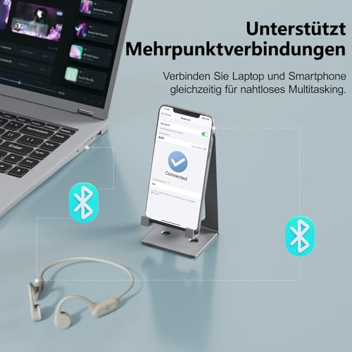 Swimming Headphones - Bone Conduction Headphones Bluetooth 5.4, IPX8 Waterproof Sports Headphones with MP3 Mode, Underwater Open Ear Headphones with 32 GB Memory, Lightweight & Safe for Running