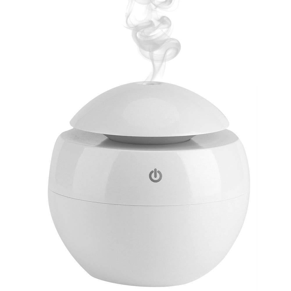 Diffuser, 130mL Mini Cool Mist Humidifier with 7 Colors LED Lights USB Aromatherapy for Home Office Bedroom Car Use