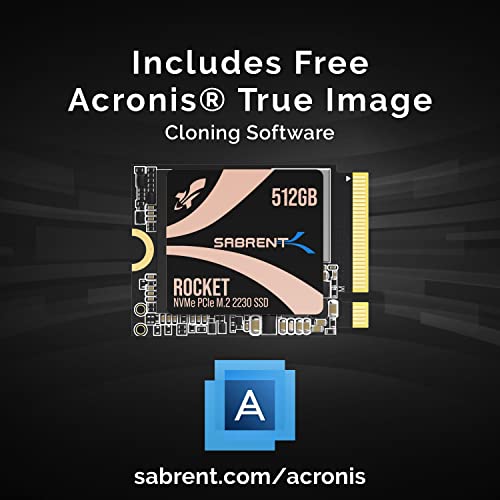 SABRENT Rocket 2230 NVMe 4.0 512GB High Performance