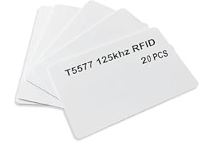 Meipire T5577 Writable Rewrite Smart Card 125khz Blank White PVC RFID Access Chip Card (20)