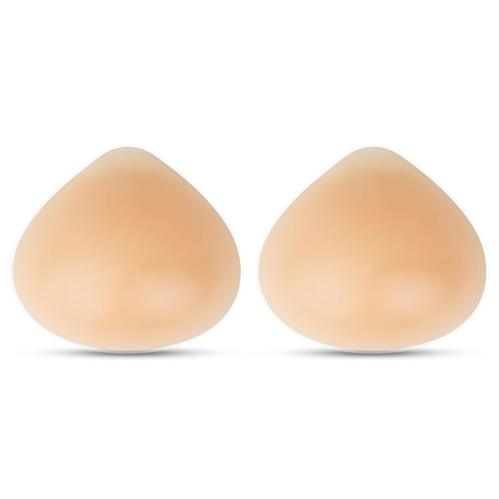 Photo 1 of Polreta Silicone Breast Forms,Mastectomy Prosthesis Triangle Concave Bra Inserts Enhancers Fake Breast for Women Crossdresser Cosplay(1 Pair)