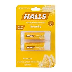 Halls Essential Oil Lemon Aromatherapy Inhaler with