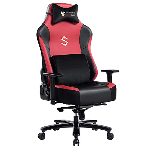 FANTASYLAB Big and Tall 400lb Massage Memory Foam Gaming Chair