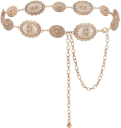 metal belts for dresses Amabro Metal Belt for Women, Elastic Skinny Waist Belt Stretchy Chain Belt with Bow-Knot for Dresses, Jeans(Gold) at Amazon Women's Clothing store