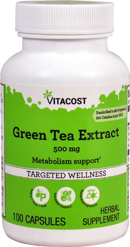 Vitacost Green Tea Extract - Standardized - 500 mg