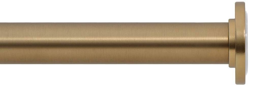 Ivilon Tension Curtain Rod - Spring Tension Rod for Small Windows or Shower, 16 to 24 Inch. Warm Gold