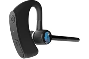 BlueParrott M500-XT Mono Bluetooth Wireless Noise-Cancelling Headset, Intelligent Dual Mic, 11-Hour Talk Time, Black