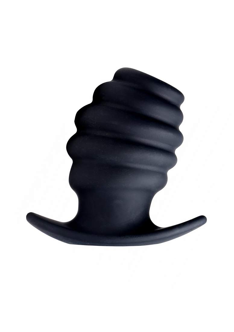 Hive Ass Tunnel Silicone Ribbed Hollow Anal Plug - Medium