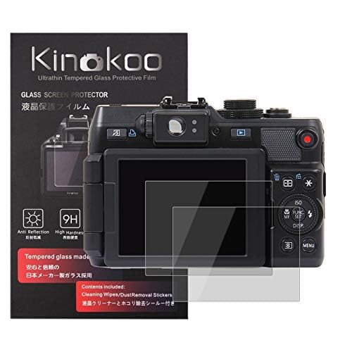 kinokoo Screen Protector for Olympus TG-6/TG-5/TG-4/TG-3 Digital Camera 0.25mm 9H Hardness Tempered Glass Film Bubble-free/Anti-scratch(2 pack)