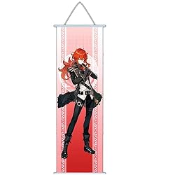 Flyshun Furina Wall Scroll Poster,Hanging Wall Art