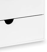 Osco White Hi-Gloss ABS Cube 3 Drawers Stackable Organiser 16.5 cm view 8