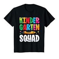 Kids Kindergarten Squad Girls Boys First Day of School T-Shirt