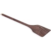 Barebones Wooden Spatula - Kitchen Spatula Crafted with Durable Black Walnut - Wooden Cooking Utensils and Home Essentials