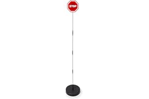 Parking Garage Flashing Stop Sign - Stop Sign for Garage Parking, Adjustable Height Parking Assist, LED Garage Car Stop Indic