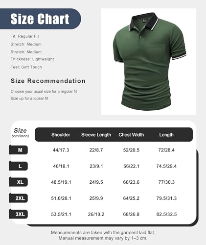 ZITY Men's Polo Short Sleeve Polo Golf Breathable Summer Sports T-shirts with Pocket