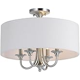 Maxim Bongo-Four Light Semi Flush Mount-18 Inches Wide by 14.5 inches high-Satin Nickel Finish