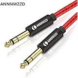 LinkinPerk 6.35mm (1/4) TRS to 6.35mm (1/4) TRS Stereo Audio Cable Male to Male (3ft / 1M)
