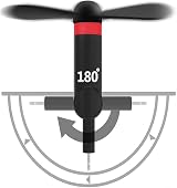 Wuedozue Mini Phone Fan 180 Rotation Portable Cooler for iPhone Android Black view 5