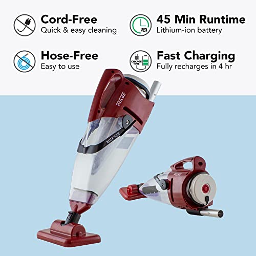 POOL BLASTER Pulse Cordless Pool Vacuum w/Pole Set Large Debris