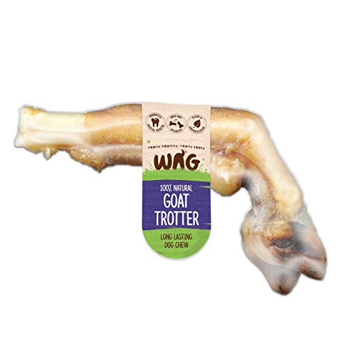 Get WAG Goat Trotter 1 Pack, Australian Grain Free Hypoallergenic Natural Dog Treat Chew, Unique Tasty Chew