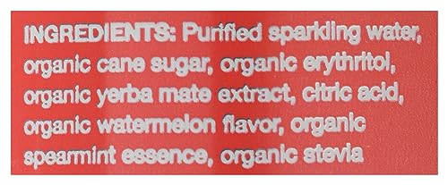 CLEAN CAUSE ORGANIC SPARKLING WATERMELON MINT YERBA MATE, 16 FZ