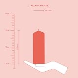 Bolsius Pillar Candles Dark Red 4-Pack 20 x 7 cm Unscented 75h view 5