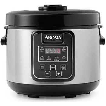 Amazon.com: Aroma Professional 16 Cup Uncooked Rice Cooker, Silver (ARC