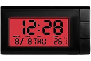 Car Dashboard Digital Clock,Automobile Calendar Luminous Clock,Mini Automotive Clock,Small Digital Clock for Car Dashboard Ai
