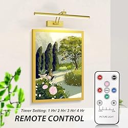 Yuichoy 2 Pack Picture Light Battery Operated for