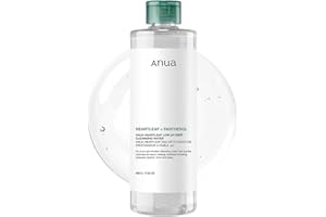 ANUA Heartleaf Low pH Deep Cleansing Water, Micella Water, Panthenol, Squalane, Makeup Remover for Sensitive Skin, Korean Skin Care (500g, 17.63 oz.)