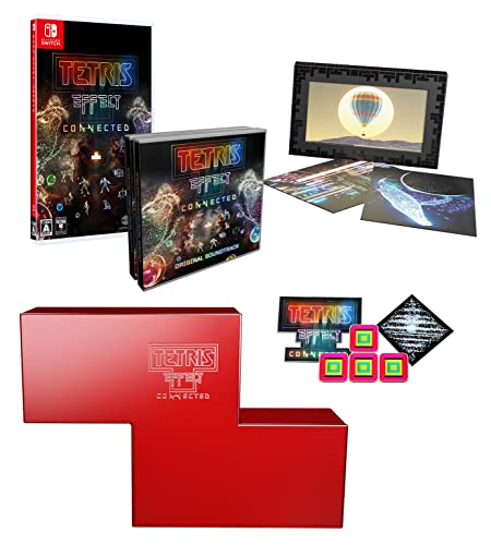 テトリス(R) エフェクト・コネクテッド コレクターズエディション -Switch 【Amazon.co.jp限定】デジタル壁紙セット ※有効期限切れのため入手不可・使用不可 & 【特典】テトリミノブロック型豪華BOX、サントラCD&デジタル版ダウンロードコード、エナメルピンバッジ(3種セット)、ポストカード32枚セット(フレーム型BOX入) 同梱