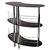 Winsome Martini Wine Storage, Black/Metal