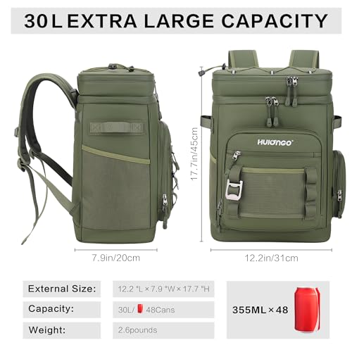 Hulongo Nevera Bolsa Impermeable Grande Térmica Isotérmica Aislada a Prueba de Fugas para Camping, Playa, Pesca, Picnic, Viajes, Exteriores