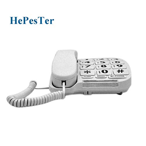 HePesTer P011 Large Button Corded Phone for Elderly Amplified Phone