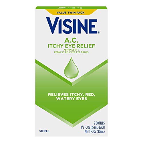 Visine A.C. Itchy Eye Relief Eye Drops, Zinc Sulfate, Red, Watery Eyes