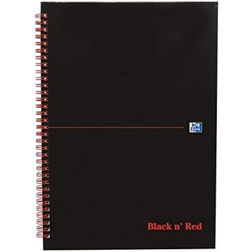 Black n Red Book Wirebound Recycled 90gsm 140 Pages A4 Ref H67023 [Pack of 5]