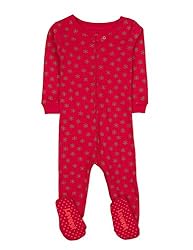 Leveret Kids Baby Boys Girls Footed Cotton Pajama